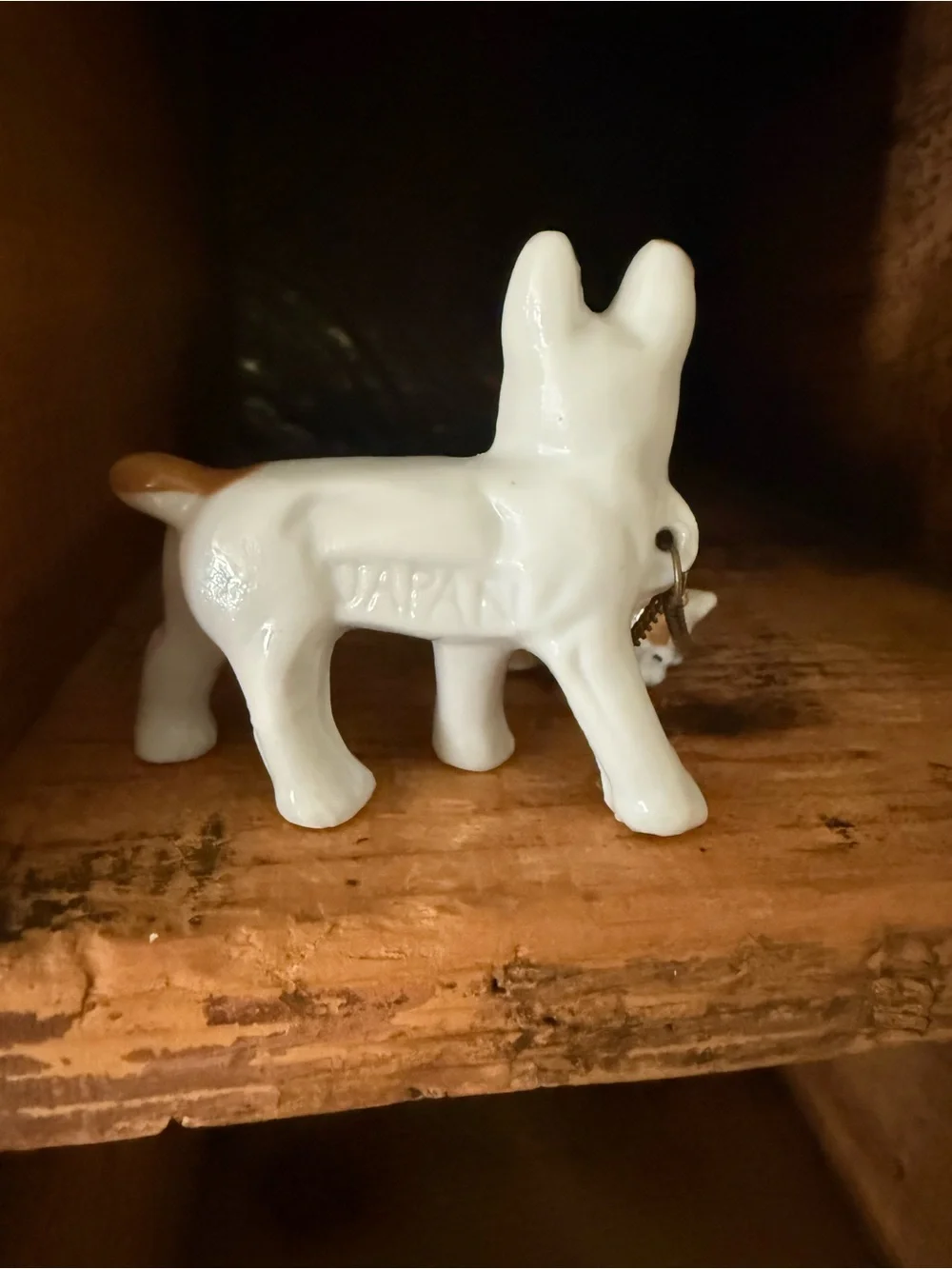 Vintage Ceramic French Bulldog Figurine Trio - White and Tan